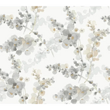 W4165.11 Grey Botanical Wallpaper