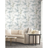 W4165.511 Blue Botanical Wallpaper 