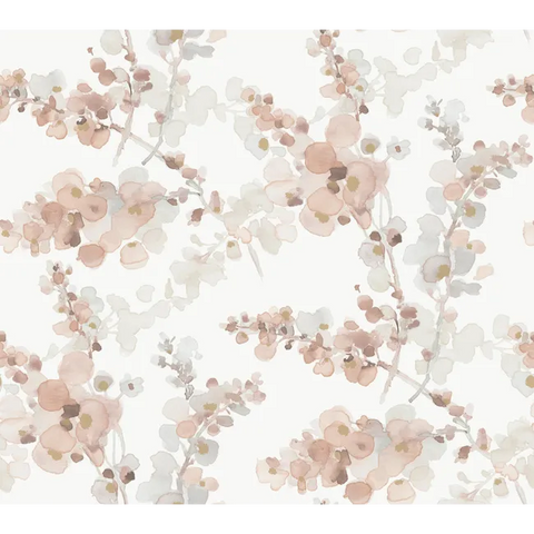 W4165.711 Pink Botanical Wallpaper