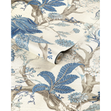 W4201.155 Blue Botanical Wallpaper