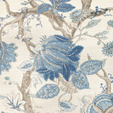 W4201.155 Blue Botanical Wallpaper