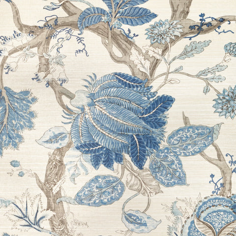 W4201.155 Blue Botanical Wallpaper