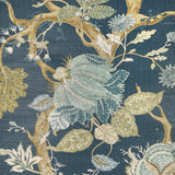 W4201.535 Blue Botanical Wallpaper
