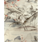 W4205.619 Brown Chinoiserie Wallpaper 