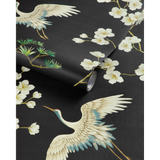 W4207.816 Black Chinoiserie Wallpaper