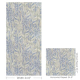 W4251.11 Caspia Wp Amsonia Blue Botanical Wallpaper