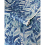 W4251.5 Caspia Wp Murex Blue Botanical Wallpaper 