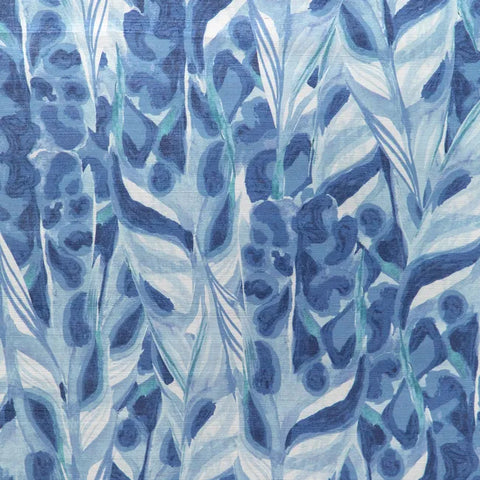 W4251.5 Caspia Wp Murex Blue Botanical Wallpaper 