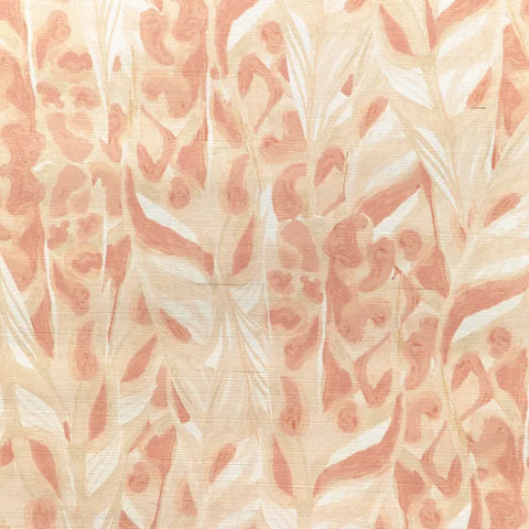 W4251.7 Caspia Wp Persian Rose Orange Botanical Wallpaper