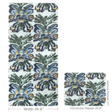 W4254.315 Rorschach Wp Blue Abstract Wallpaper
