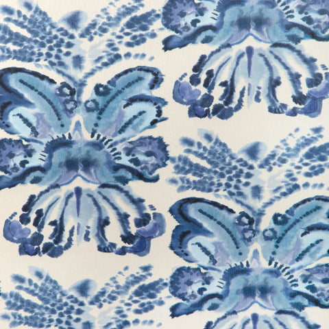 W4254.510 Rorschach Wp Blue Abstract Wallpaper