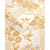 W4259.404 Saguaro Orange Botanical Wallpaper 