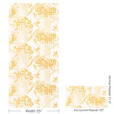 W4259.404 Saguaro Orange Botanical Wallpaper 