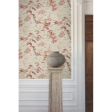 W4277.1612 Red Botanical Wallpaper 