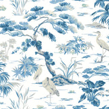 W4277.515 Botanical Blue Wallpaper 