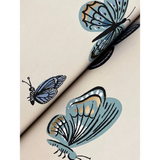 W4289.540 Blue Insects Wallpaper  