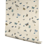 W4289.540 Blue Insects Wallpaper  