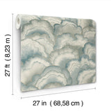 W4313.5 Blue Abstract Wallpaper 