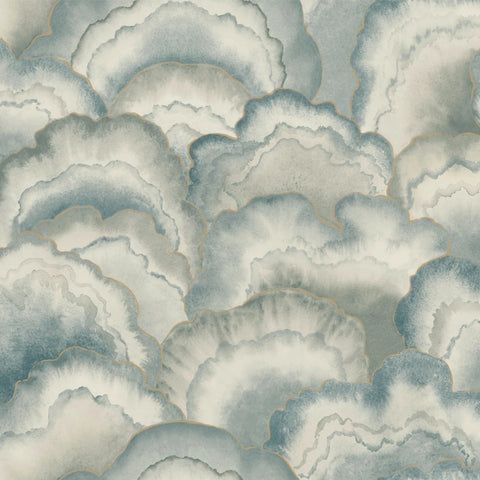 W4313.5 Blue Abstract Wallpaper 