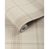W4326.106 Beige Plaid Wallpaper