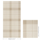 W4326.106 Beige Plaid Wallpaper