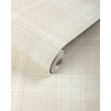 W4326.1601 Beige Plaid Wallpaper 