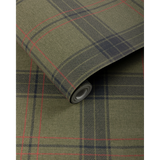 W4326.319 Green Plaid Wallpaper