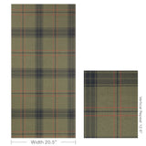 W4326.319 Green Plaid Wallpaper