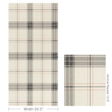 W4326.819 Beige Plaid Wallpaper