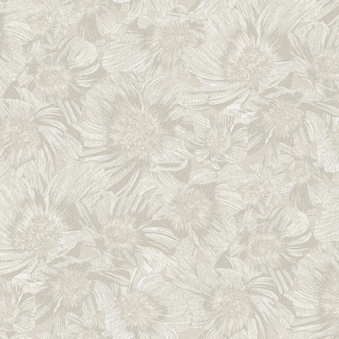 W4350.1611 Anemoni Grey Botanical Wallpaper  