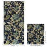 W4362.350 Green Jacobean Wallpaper