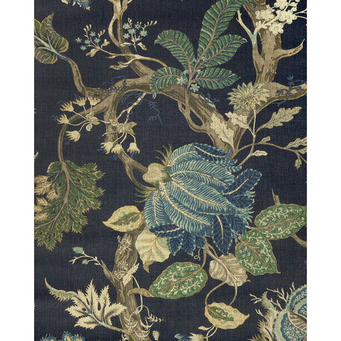 W4362.350 Green Jacobean Wallpaper