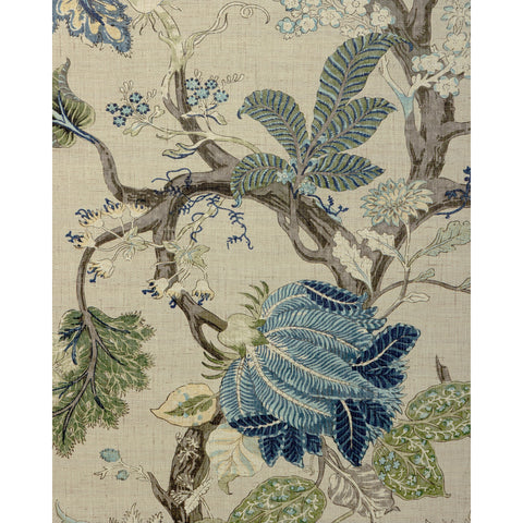W4362.516 Green Jacobean Wallpaper