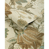 W4362.6116 Brown Jacobean Wallpaper 