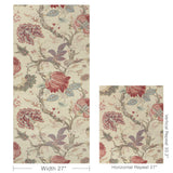 W4362.916 Multi Color Jacobean Wallpaper