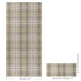 W4363.1611 Grey Plaid Wallpaper