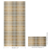 W4363.166 Beige Plaid Wallpaper