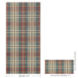 W4363.195 Multi Color Plaid Wallpaper