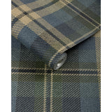 W4363.350 Blue Plaid Wallpaper