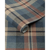 W4363.524 Blue Plaid Wallpaper