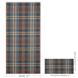 W4363.524 Blue Plaid Wallpaper