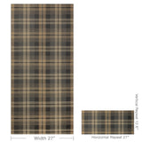 W4363.816 Black Plaid Wallpaper 
