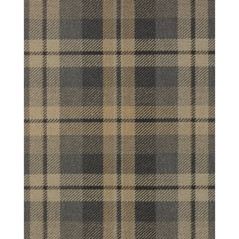 W4363.816 Black Plaid Wallpaper 