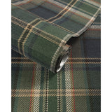  W4364.315 Green Plaid Wallpaper 