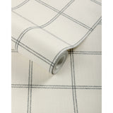 W4368.21 Grey Plaid Wallpaper