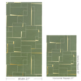 W4397.316.0 Counterculture Green Geometric Wallpaper