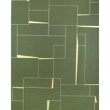 W4397.316.0 Counterculture Green Geometric Wallpaper