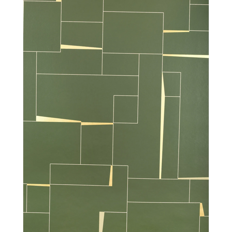 W4397.316.0 Counterculture Green Geometric Wallpaper