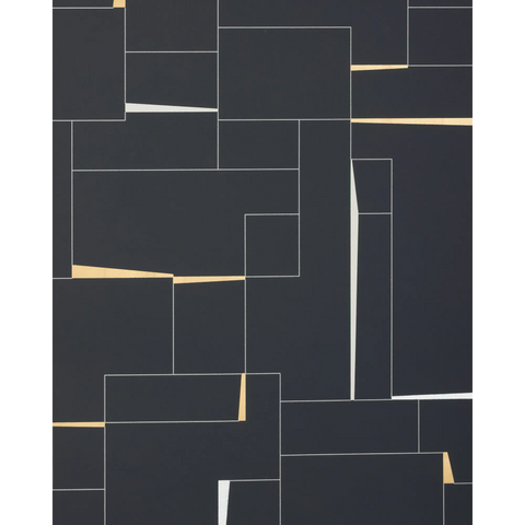  W4397.816 Counterculture Ebony Geometric Wallpaper