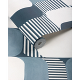 W4398.516.0 Good Vibes Indigo Wallpaper